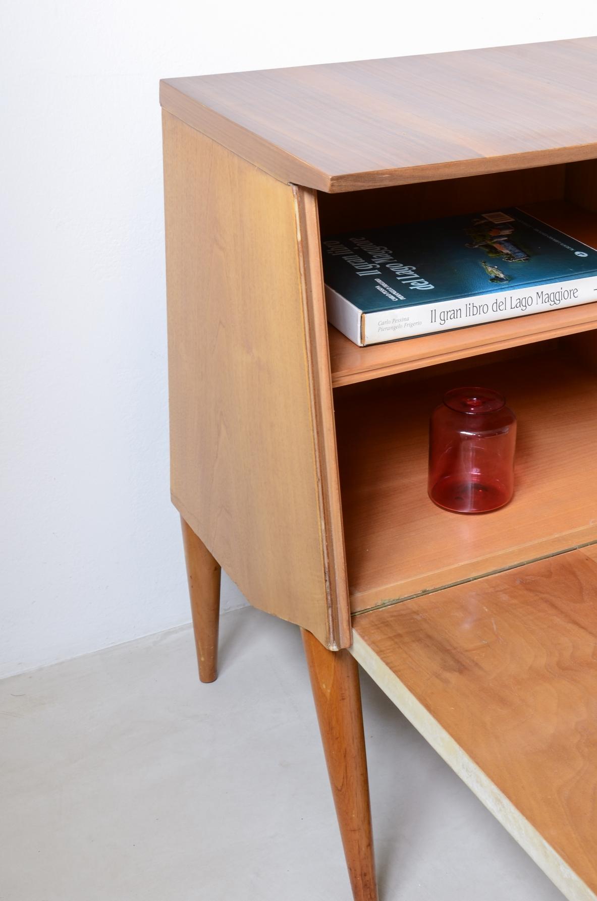Stunning unique storage unit  in parchment and reeded wood For Sale 2