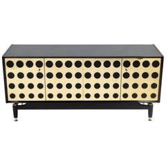 Stunning Upcycled G Plan Sideboard, Retro Credenza with Brass Detail Design
