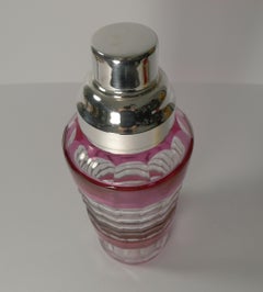 Stunning Val St Lambert Cocktail Shaker, circa 1940
