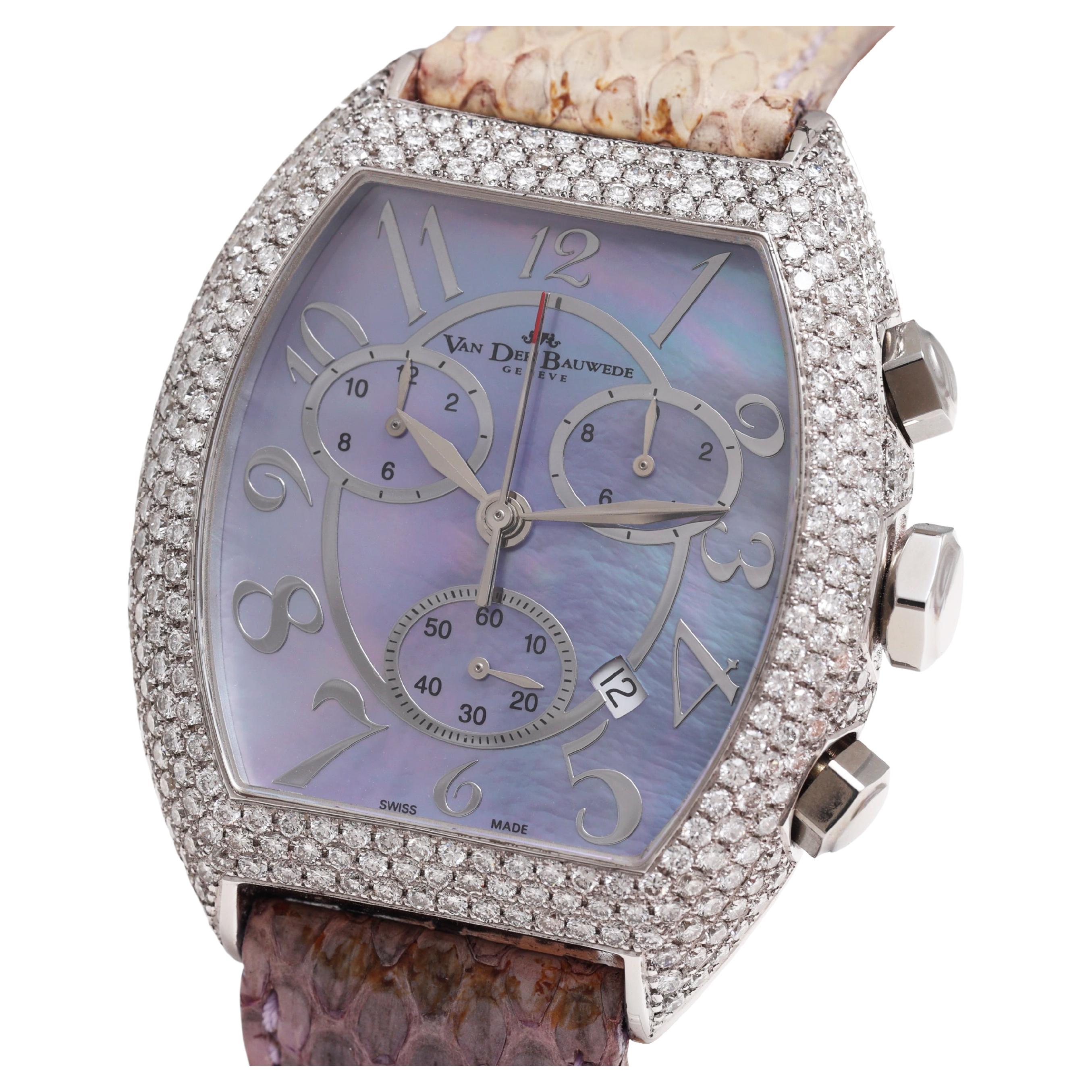 Stunning VAN DER BAUWEDE Geneva Magnum Commander Diamond Chronograph – Cal. 25