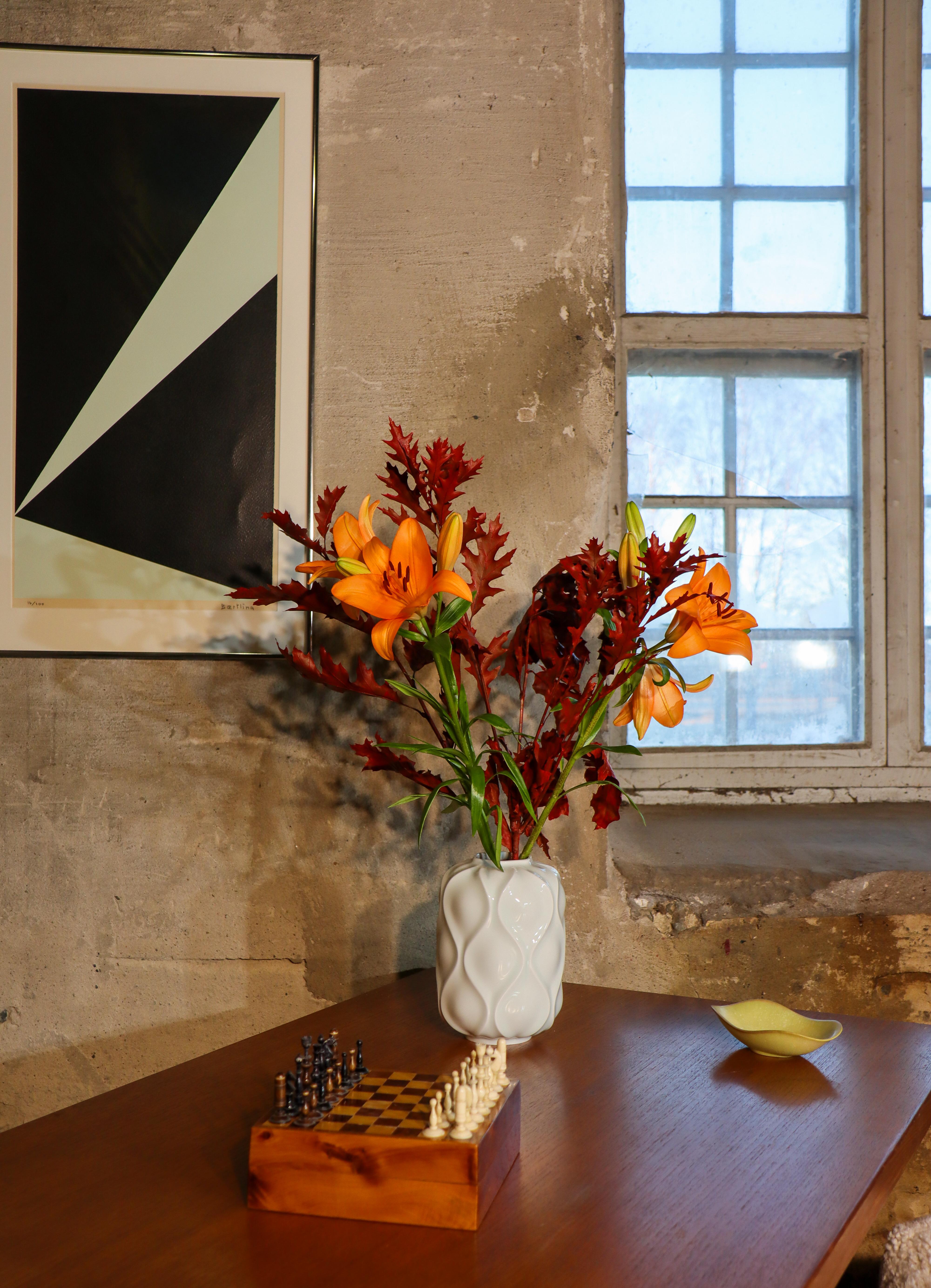 Porcellana Splendido vaso - Bari - Sven-Erik Skawonius - Upsala Ekeby Karlskrona anni '50 in vendita