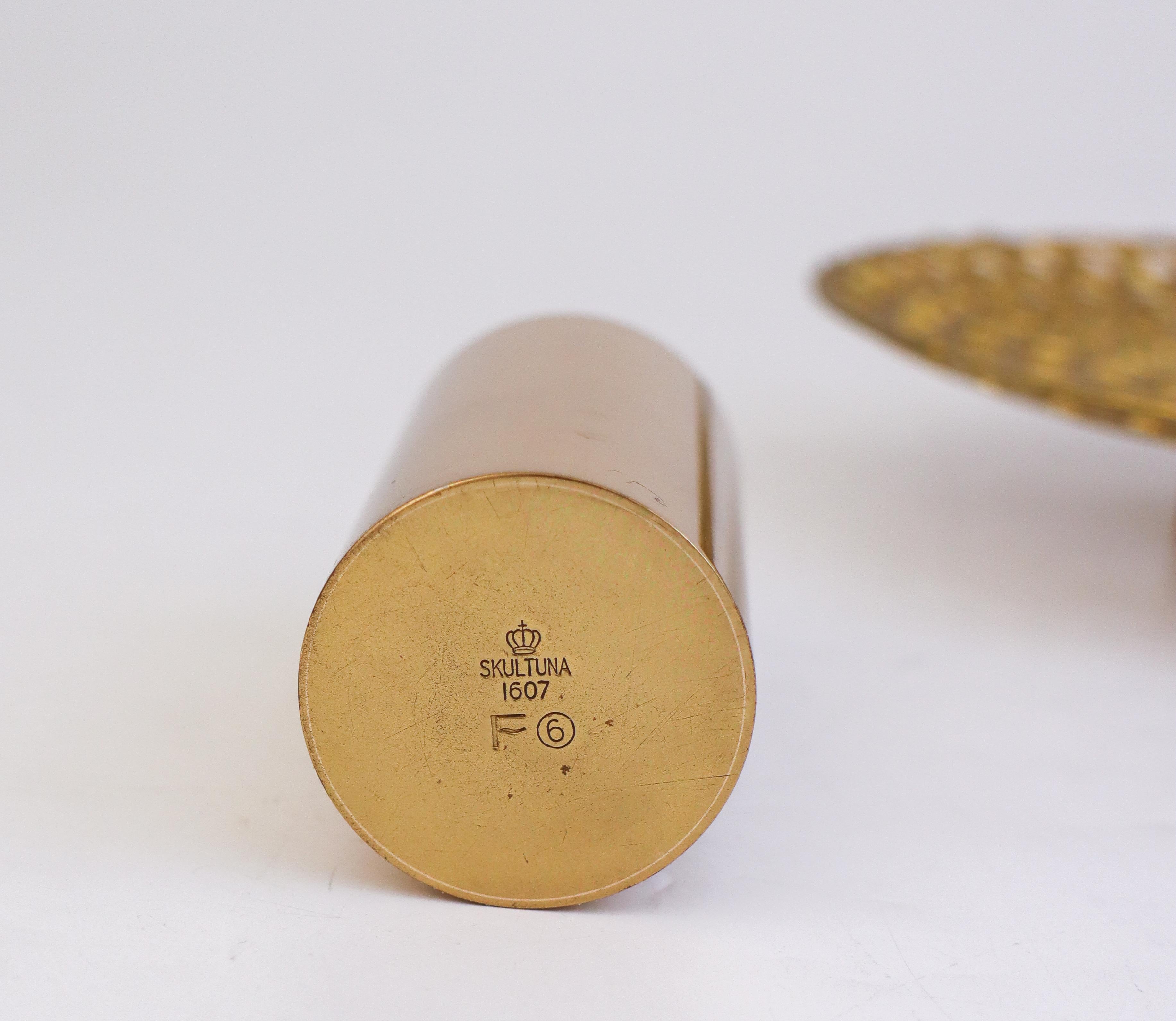 Ottone Splendido vaso in ottone - Skultuna, Svezia - Pierre Forsell 1960 in vendita