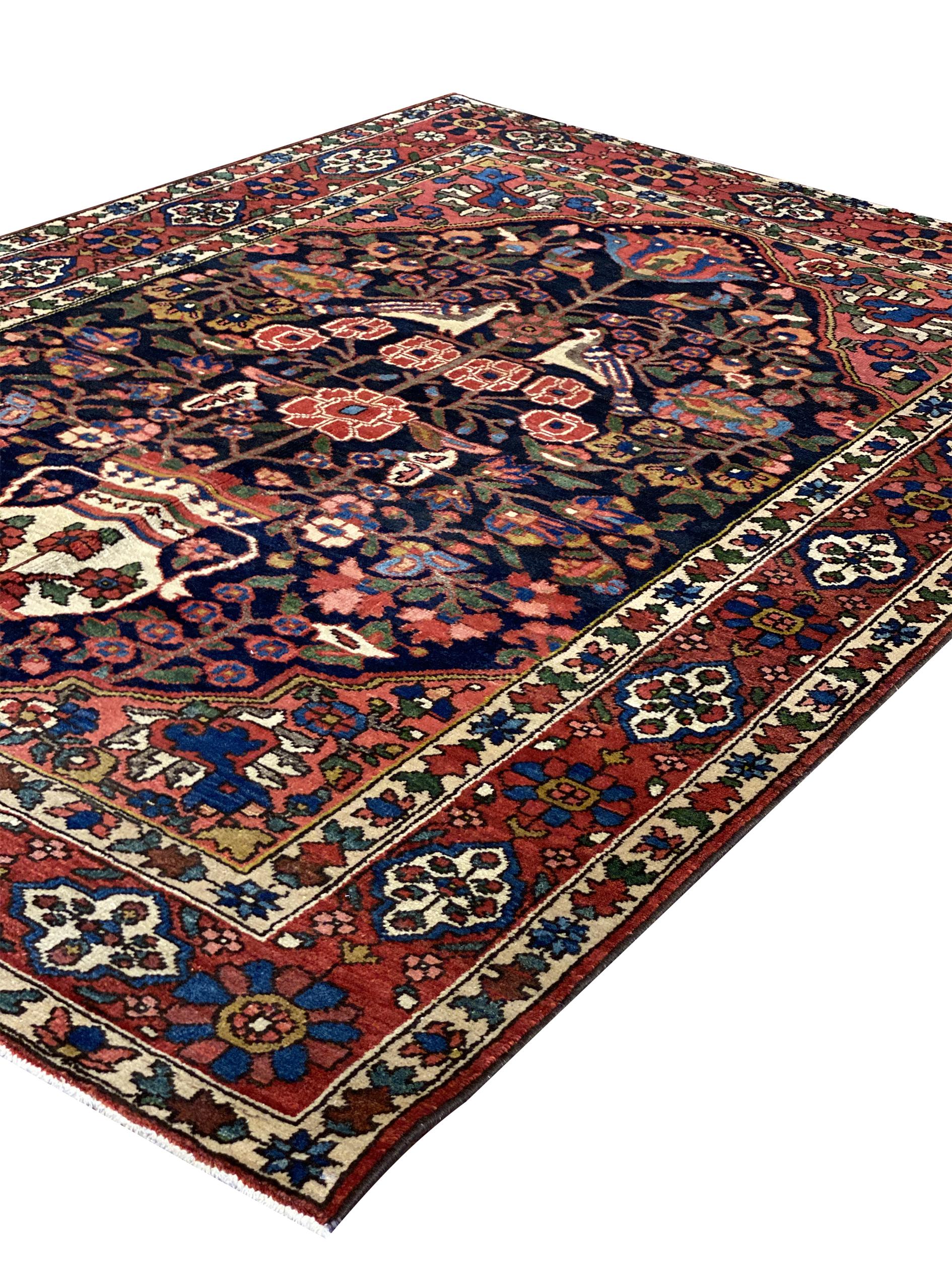 Bakhtiari rugs are among the most durable and have a vast array of designs among Persian tribal rugs. Bakhtiar region has numerous tribes with each tribe having its own technique of weave. Their antique rugs were almost exclusively woven for their