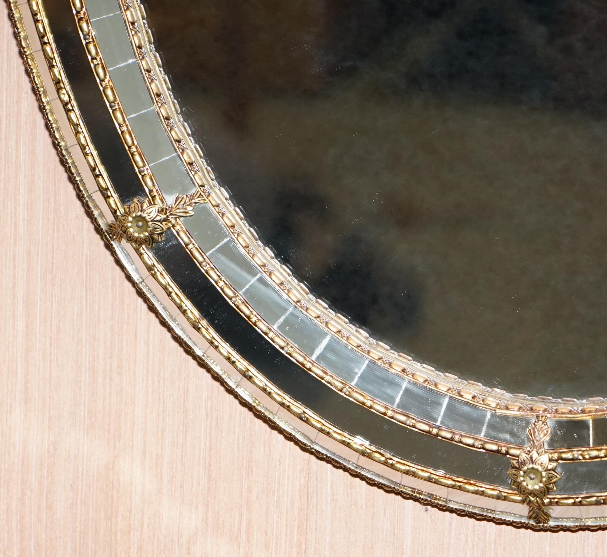 oval mosaic mirror