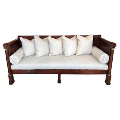 Stunning Versatile Antique French Empire Mahogany Daybed Sofa