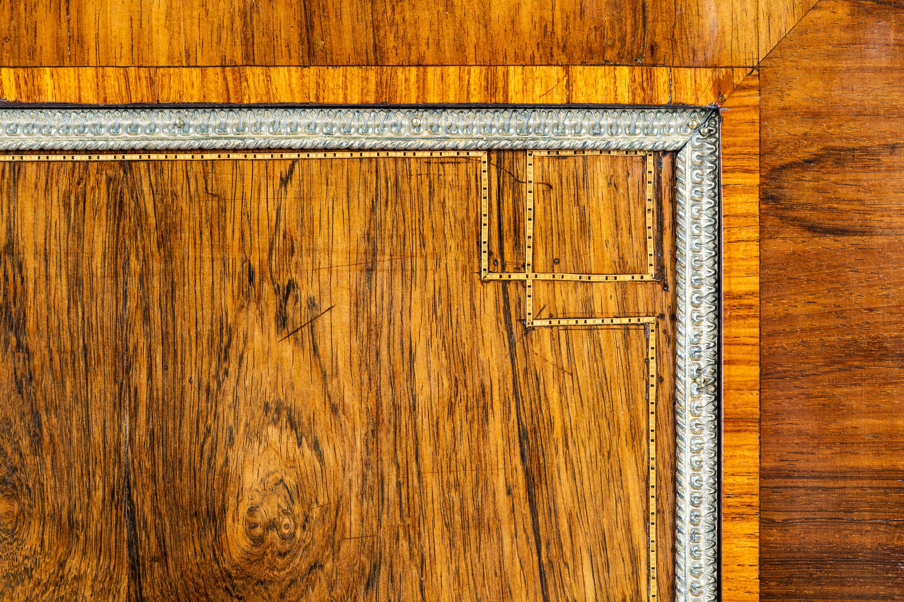 Stunning Vertiko with marquetry, half cabinet, Napoleon III, 1880s, France For Sale 2