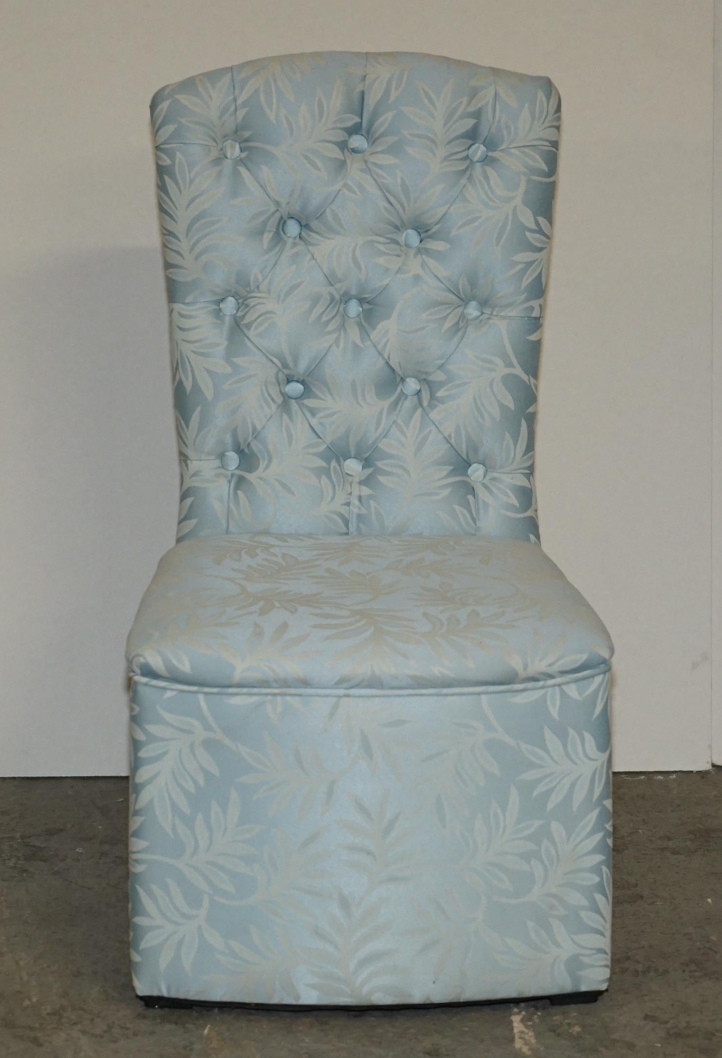 All Vintage Antiques is delighted to offer for sale this lovely super comfortable and very decorative silk blend dressing table or side chair with floral upholstery

Please note the delivery fee listed is just a guide, it covers within the M25 only