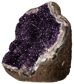 Atemberaubender sehr großer Amethyst-Cluster mit Achat und weißem Quarz