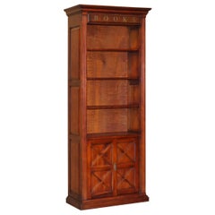 Stunning Very Tall Library Bookcase with Bronze Bookcase Letters Sliding Doors