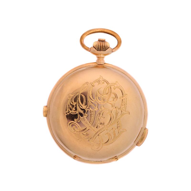 Stunning Victorian Ancre Gold Pocket Watch with Sonnerie Quarter Repeater 4