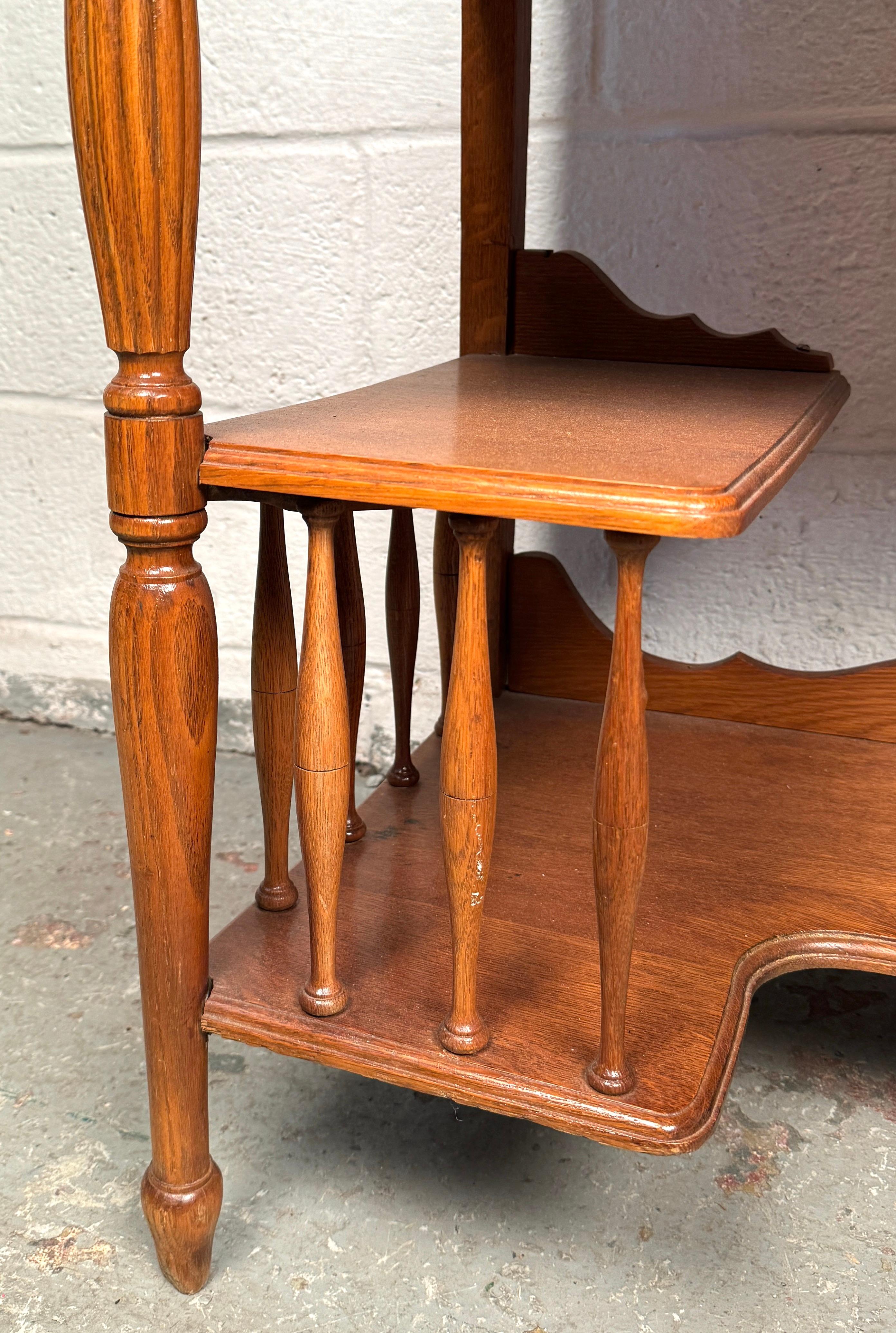 Stunning Victorian Antique Golden Oak Slant Front Desk For Sale 11