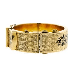 Stunning Victorian Buckle Motif Yellow Gold Buckle Bracelet