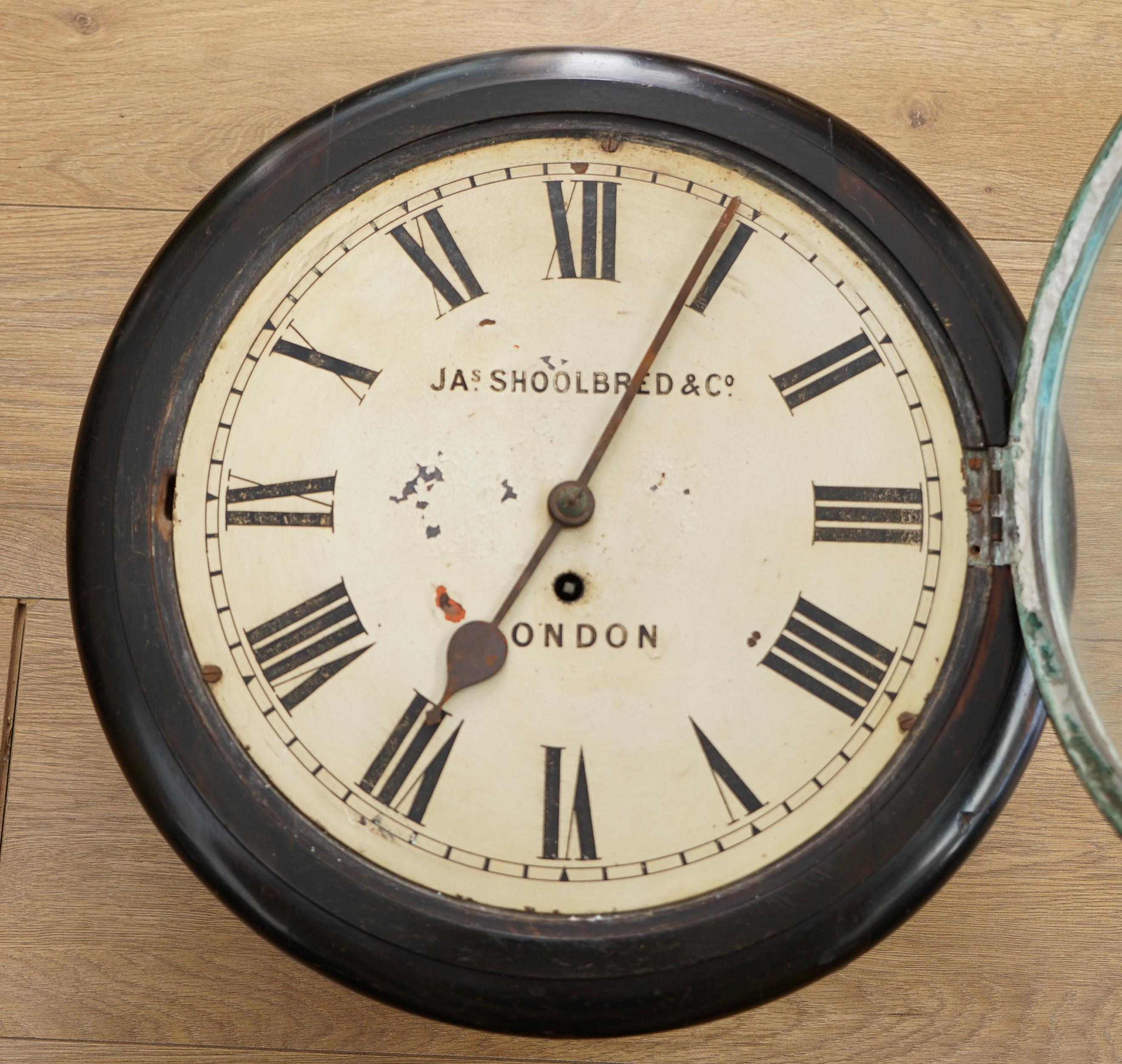 Hand-Crafted Stunning Victorian Ebonised Jas Shoolbred & Co London Wall Clock Original Finish