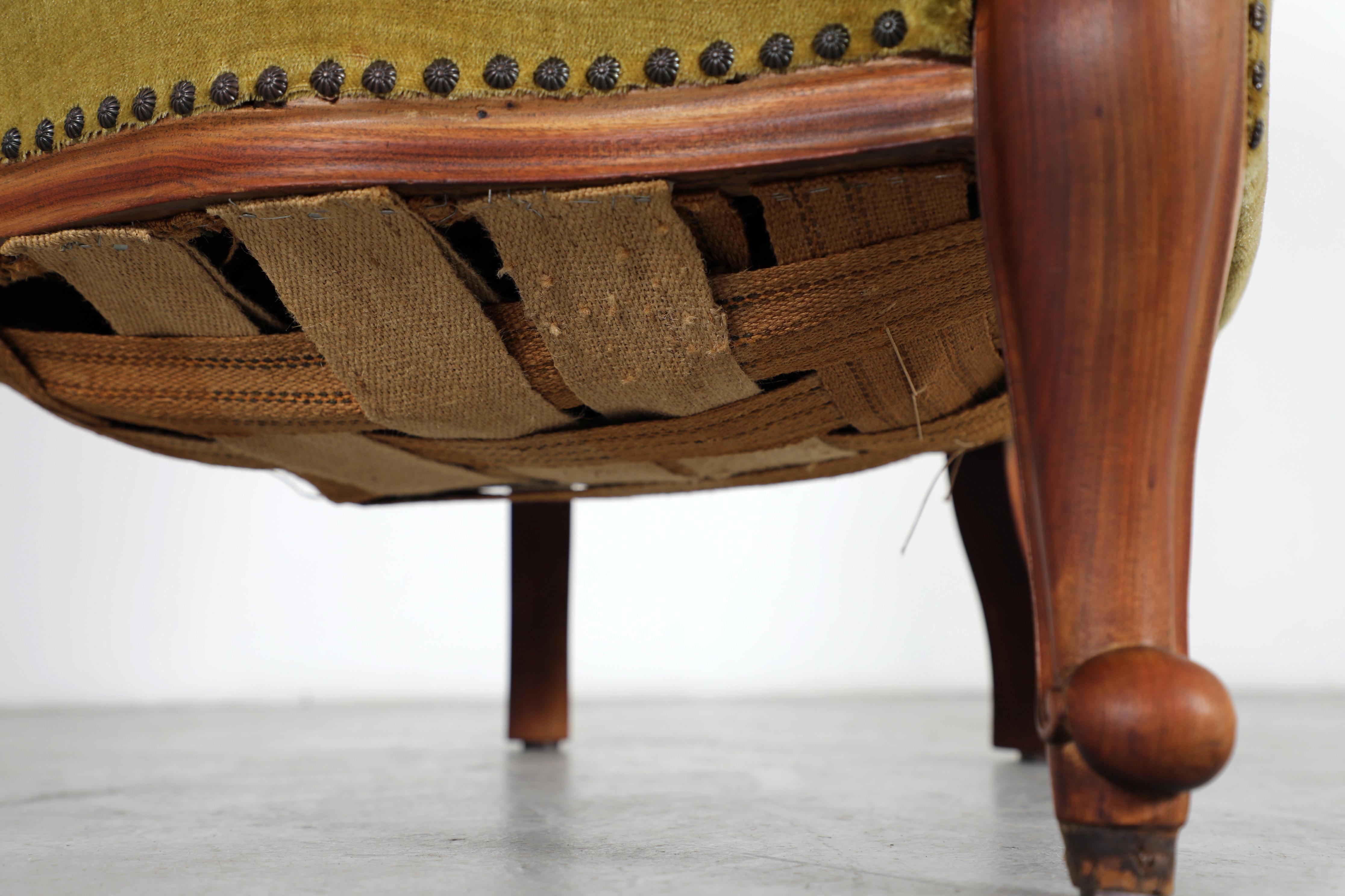 Superbe chaise de salon à dossier arrondi de l'époque victorienne, style 