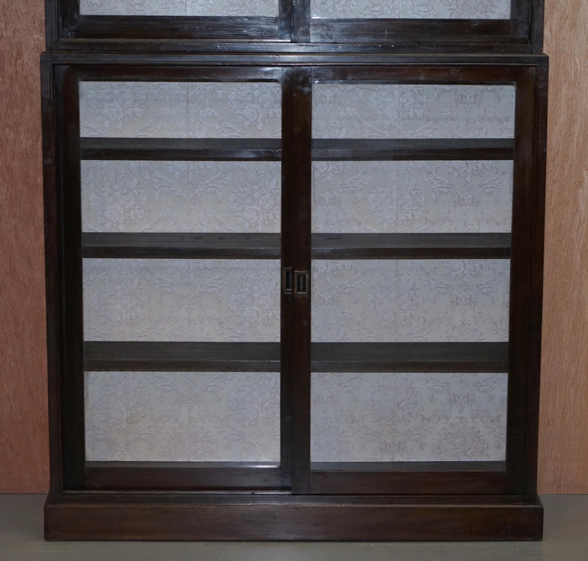 Hand-Crafted Stunning Victorian Full Sized Habberdashery Apocethary Cabinet Library Bookcase For Sale