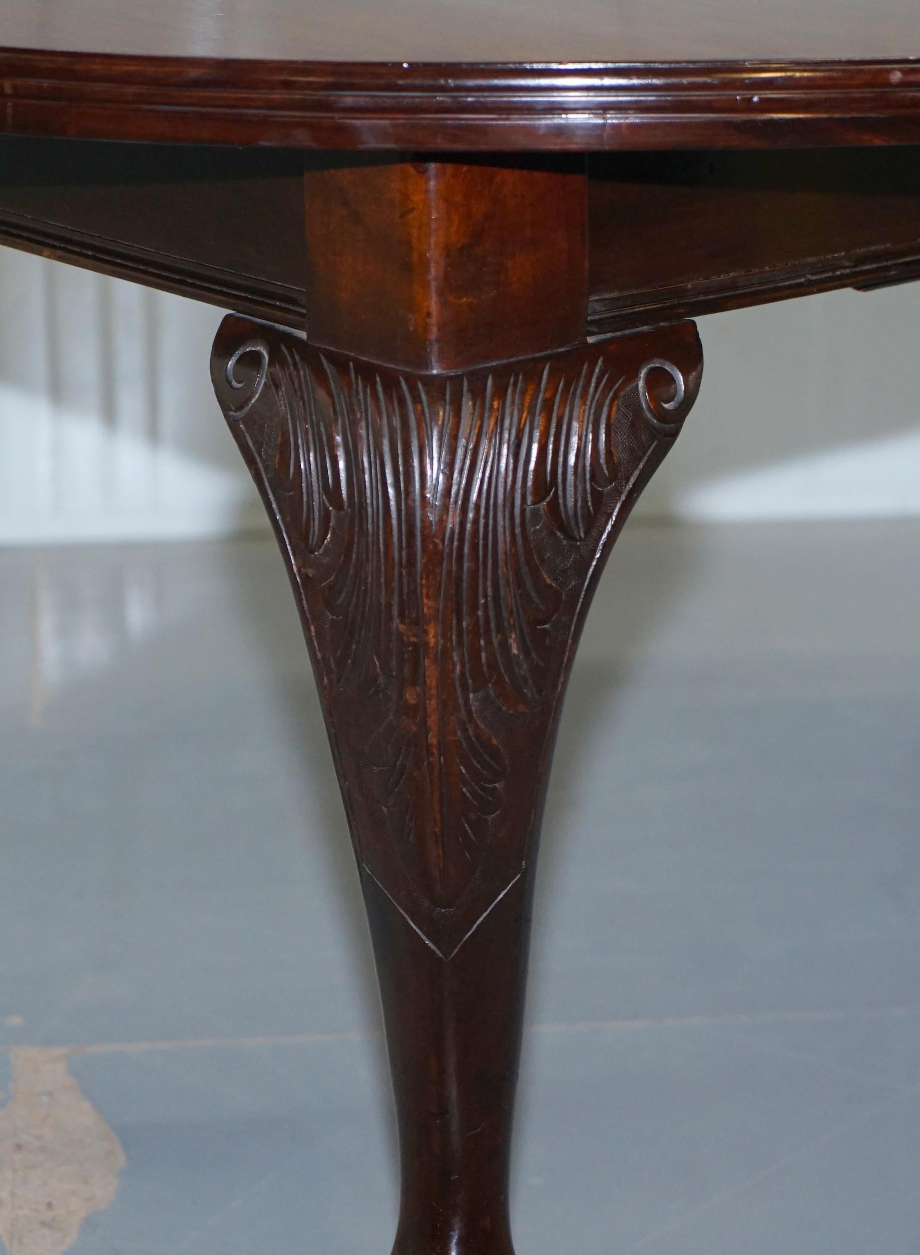 Stunning Victorian James Phillips & Son's Solid Hardwood Extending Dining Table For Sale 4