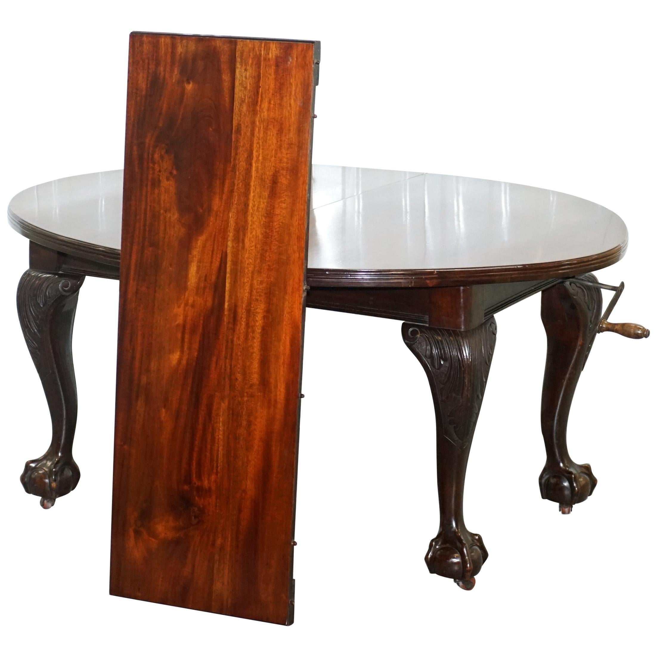 Stupendo tavolo da pranzo allungabile in legno massiccio di epoca vittoriana di James Phillips & Sons