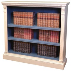 Stunning Victorian Quality Antique Painted Open Bookcase