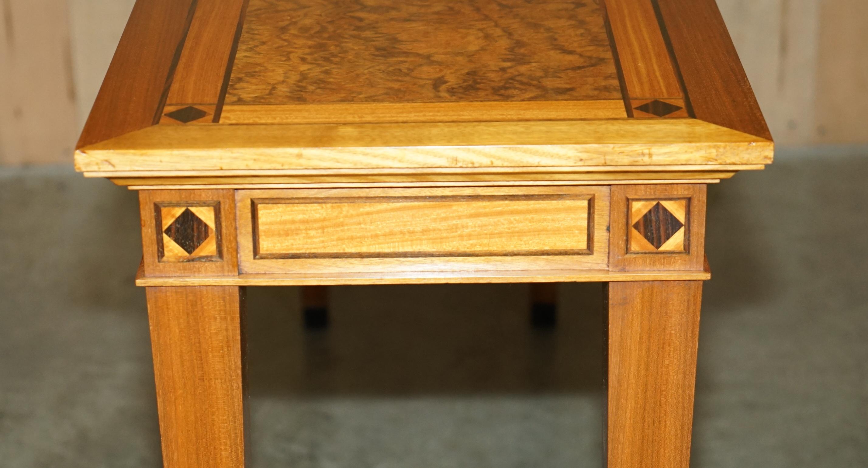 STUNNiNG VINTAGE 1994 DAVID LINLEY BURR WALNUT AMBOYNA WOOD CONSOLE TABLE en vente 5