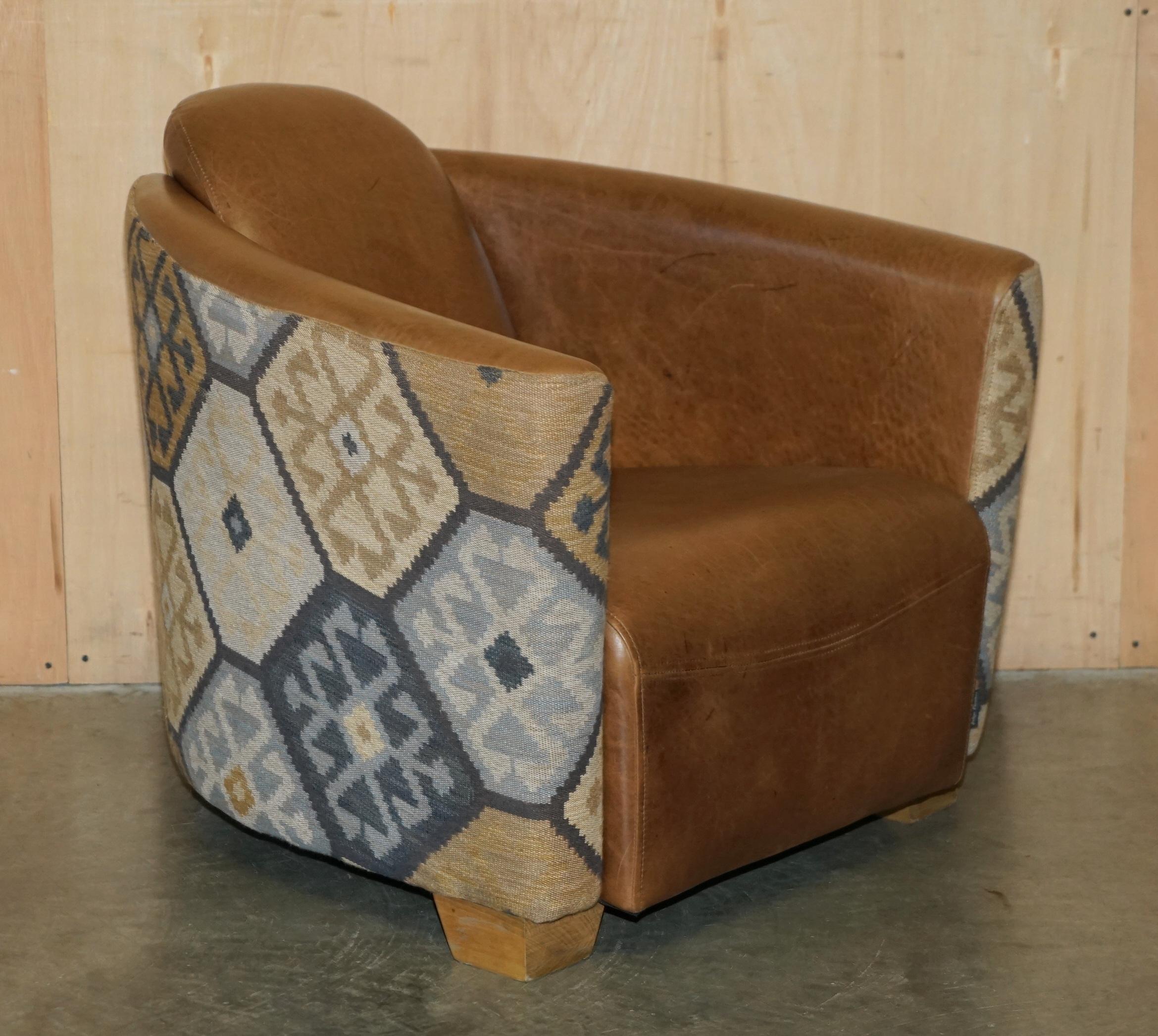 Royal House Antiques

Royal House Antiques is delighted to offer for sale this stunning, hand dyed brown leather mixed with Kilim upholstery, two piece Rocket suite 

Please note the delivery fee listed is just a guide, it covers within the M25 only