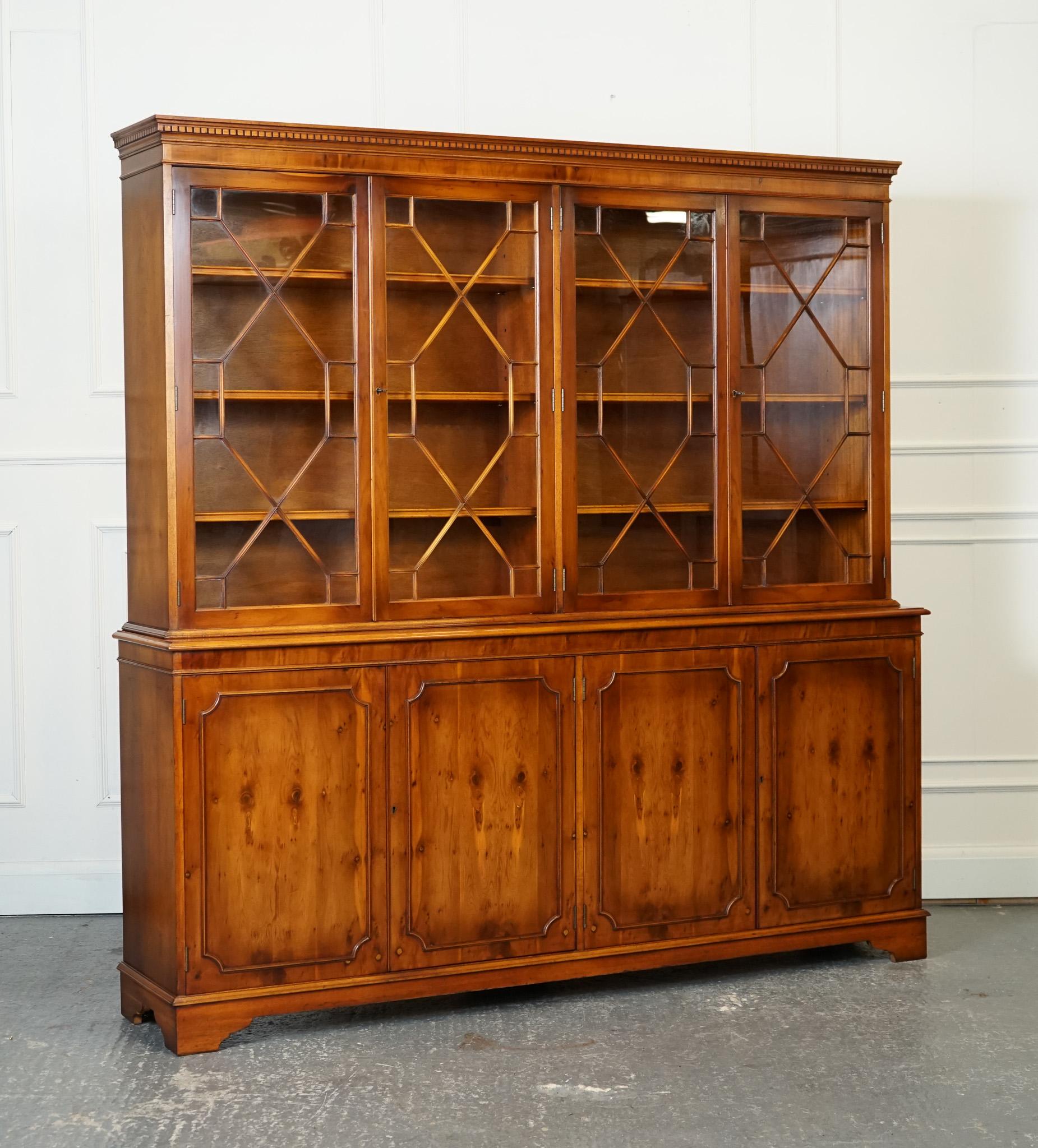 Antiques of London



We are delighted to offer for sale this Stunning Vintage Burr Yew Wood Display Cabinet.

A burr yew wood eight-door display cabinet is an elegant and sophisticated piece of furniture that exudes luxury and craftsmanship. Made