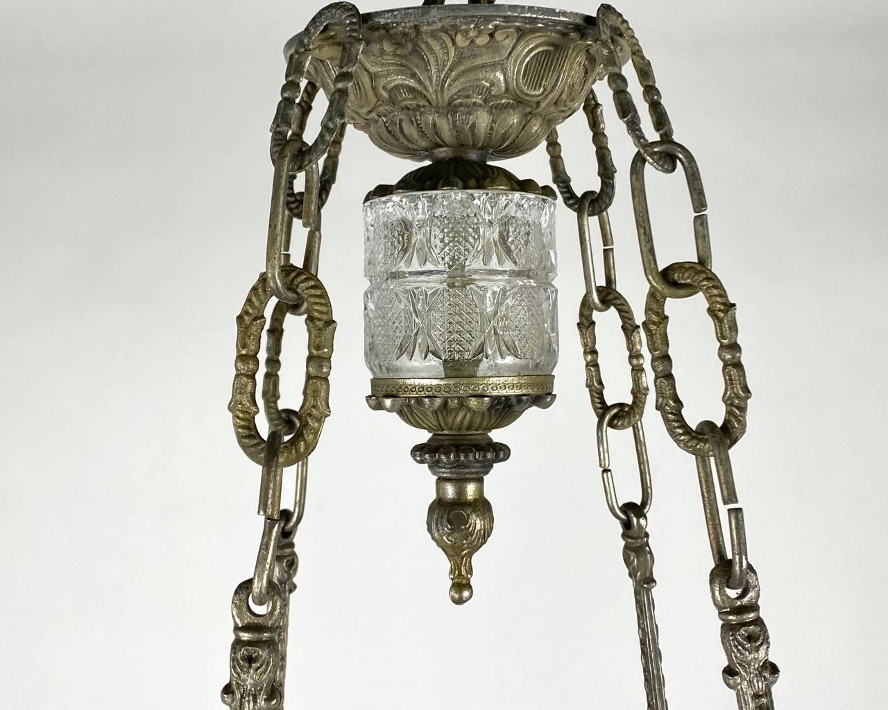 French Stunning Vintage Chandelier, France, circa 1950s For Sale