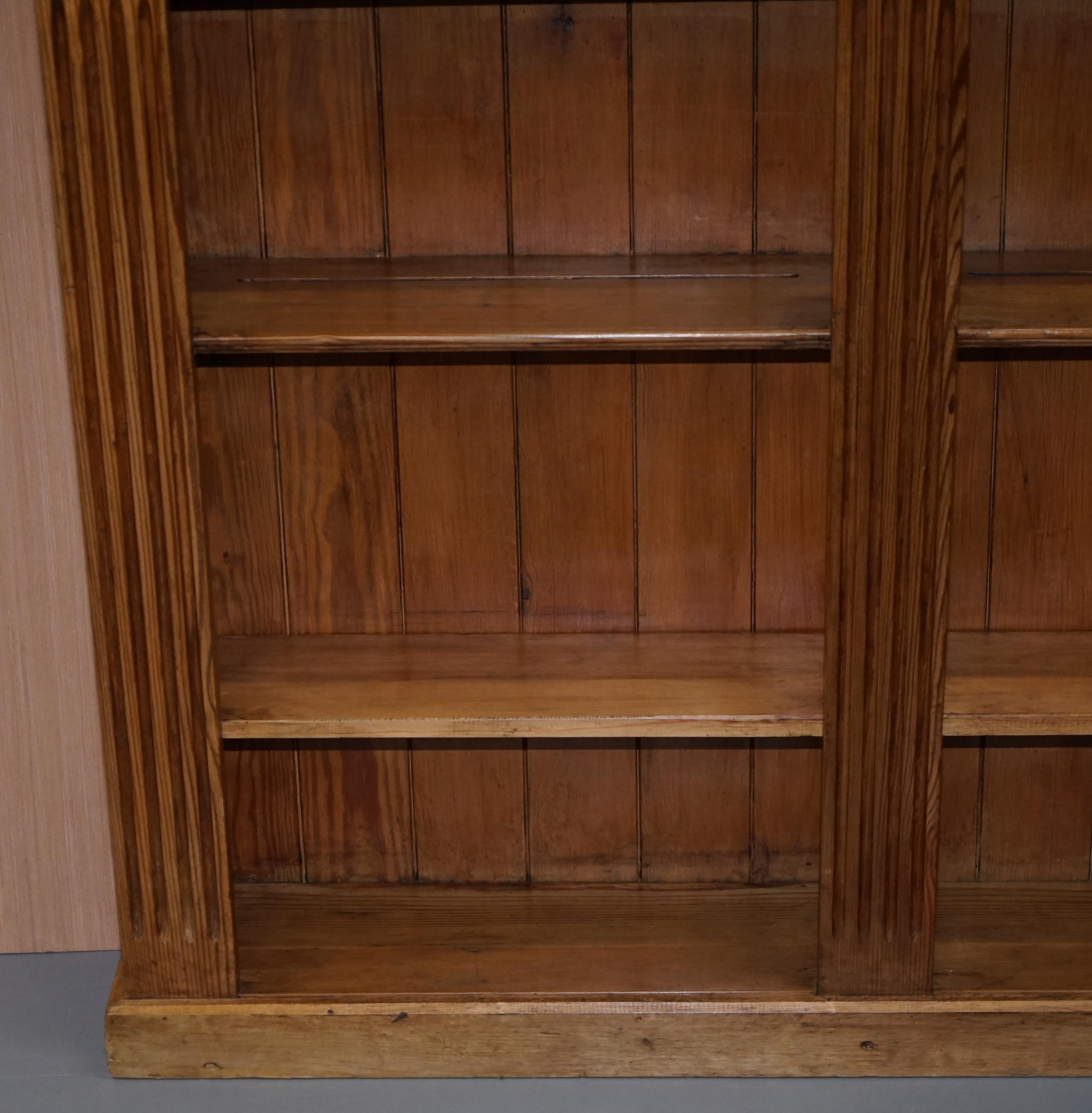 vintage pine bookcase