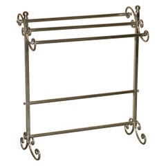 Stunning Vintage circa 1960s Chrome Towel Rail with Elegant Scroll Design