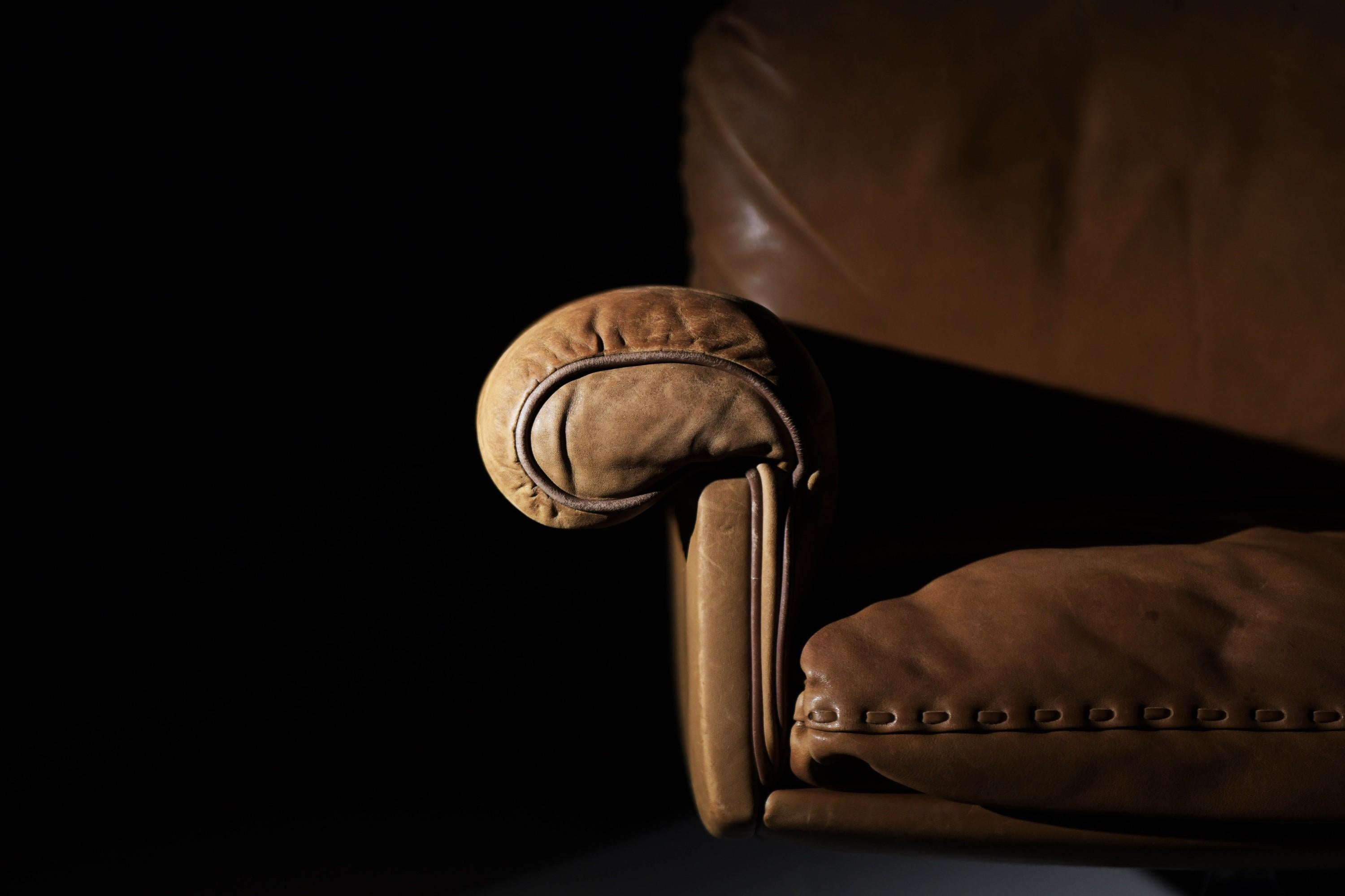 Stunning vintage DS 31 lounge chairs in cognac leather by De Sede Team - De Sede For Sale 13