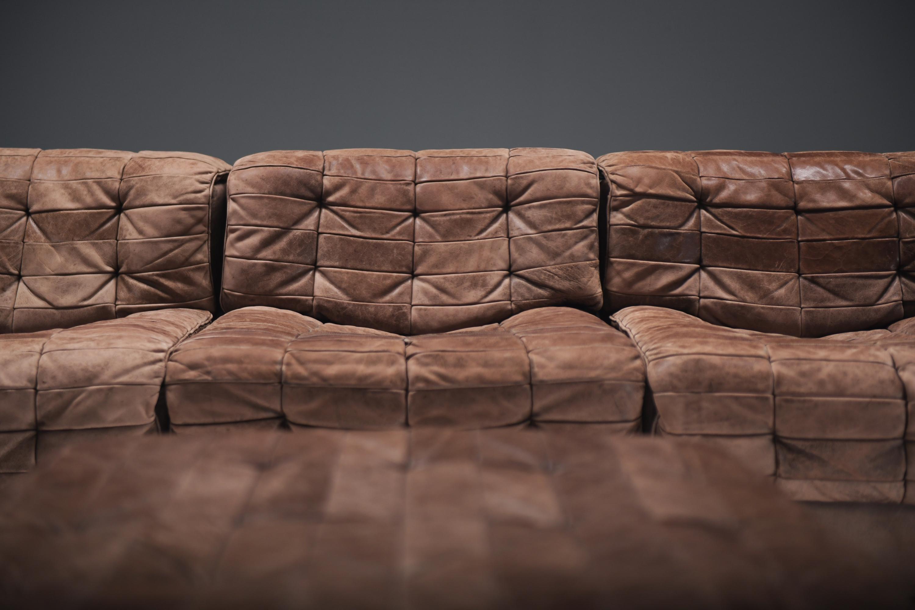 Stunning vintage DS 11 modular sofa  by De Sede Team for De Sede Swiss 5