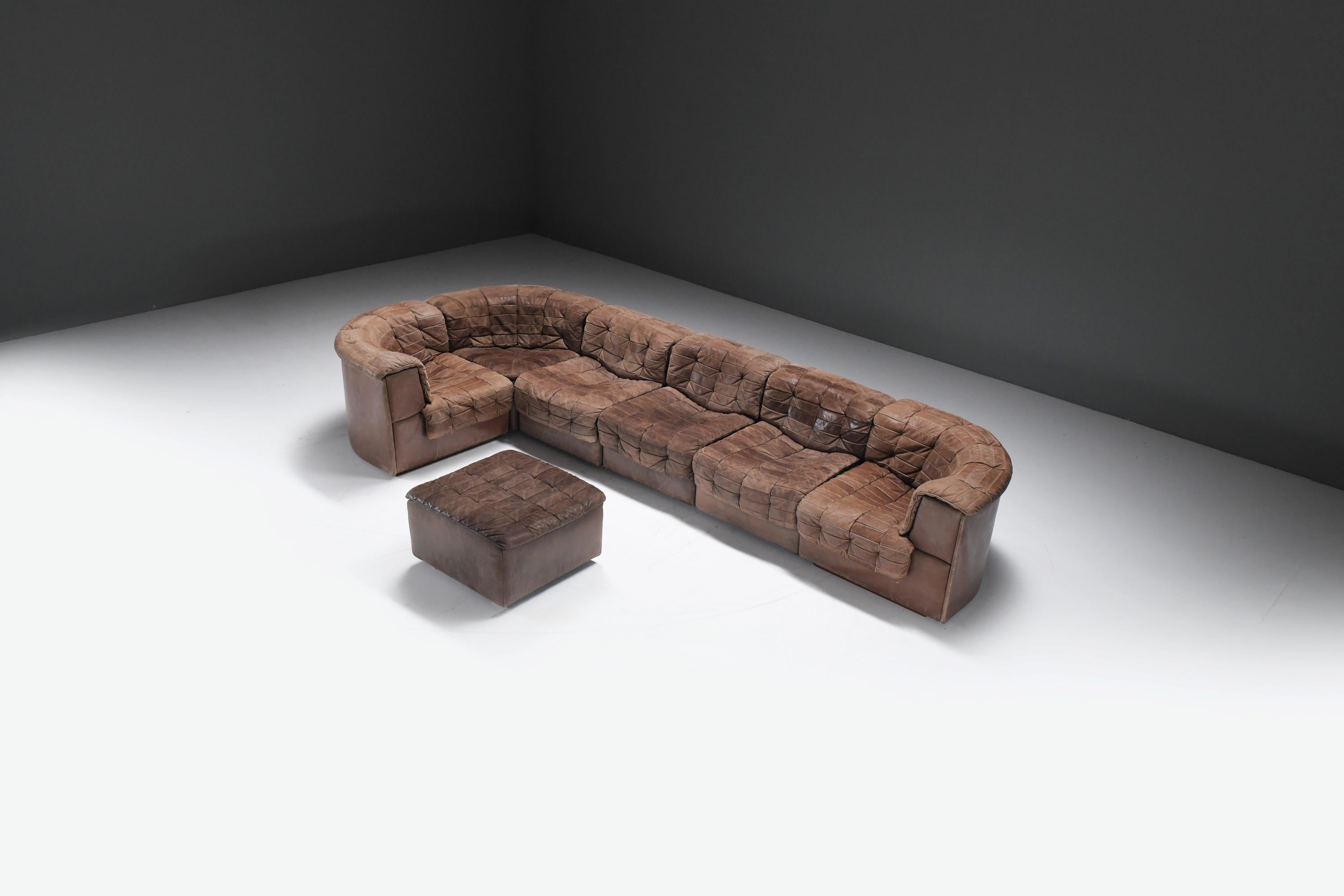 Mid-Century Modern Stunning vintage DS 11 modular sofa  by De Sede Team for De Sede Swiss