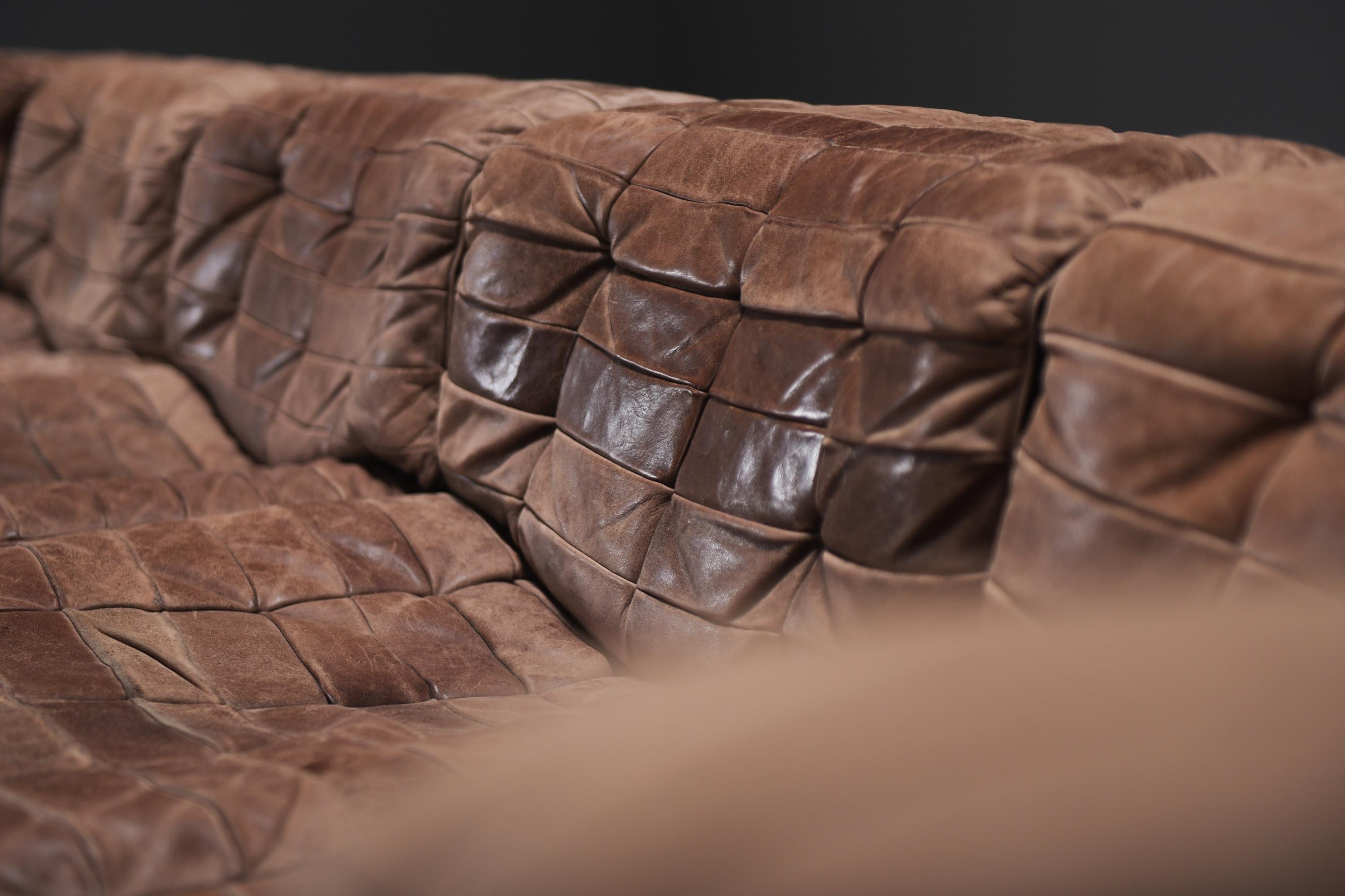 20th Century Stunning vintage DS 11 modular sofa  by De Sede Team for De Sede Swiss