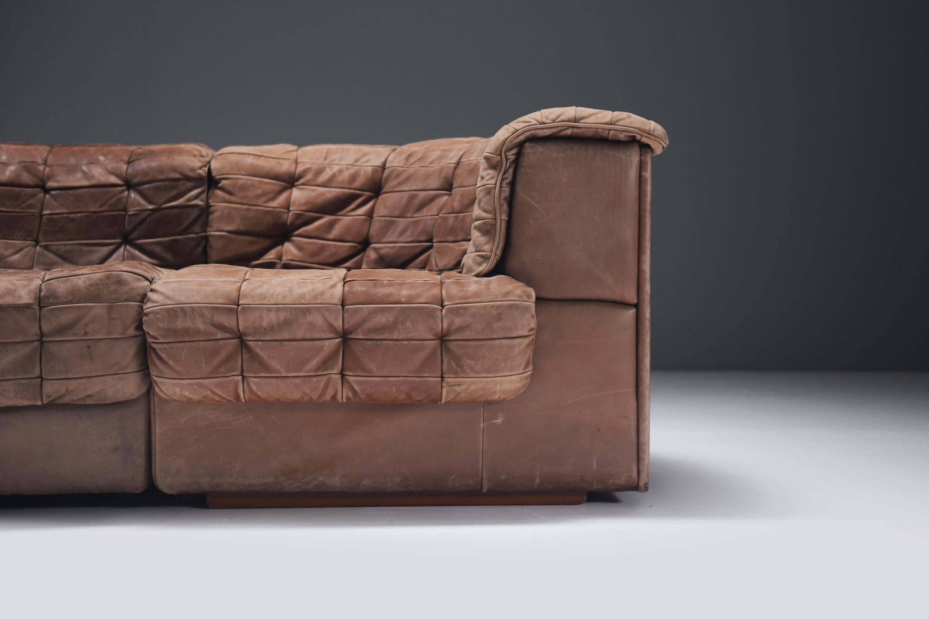 Stunning vintage DS 11 modular sofa  by De Sede Team for De Sede Swiss 3