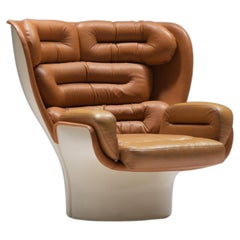 Splendida sedia vintage ELDA di Joe Colombo per Comfort Italy 1963.  Firmato!