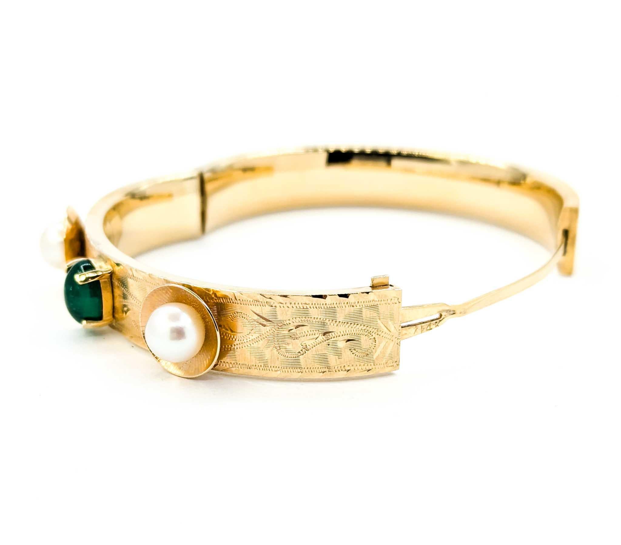 Superbe bracelet jonc vintage à charnières en or jaune MCM en vente 8