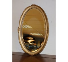 Stunning Vintage Gold Ornate Oval Wall Mirror
