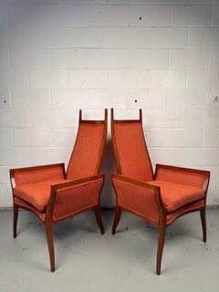 Stunning Vintage High-back Chairs By Ben Seibel