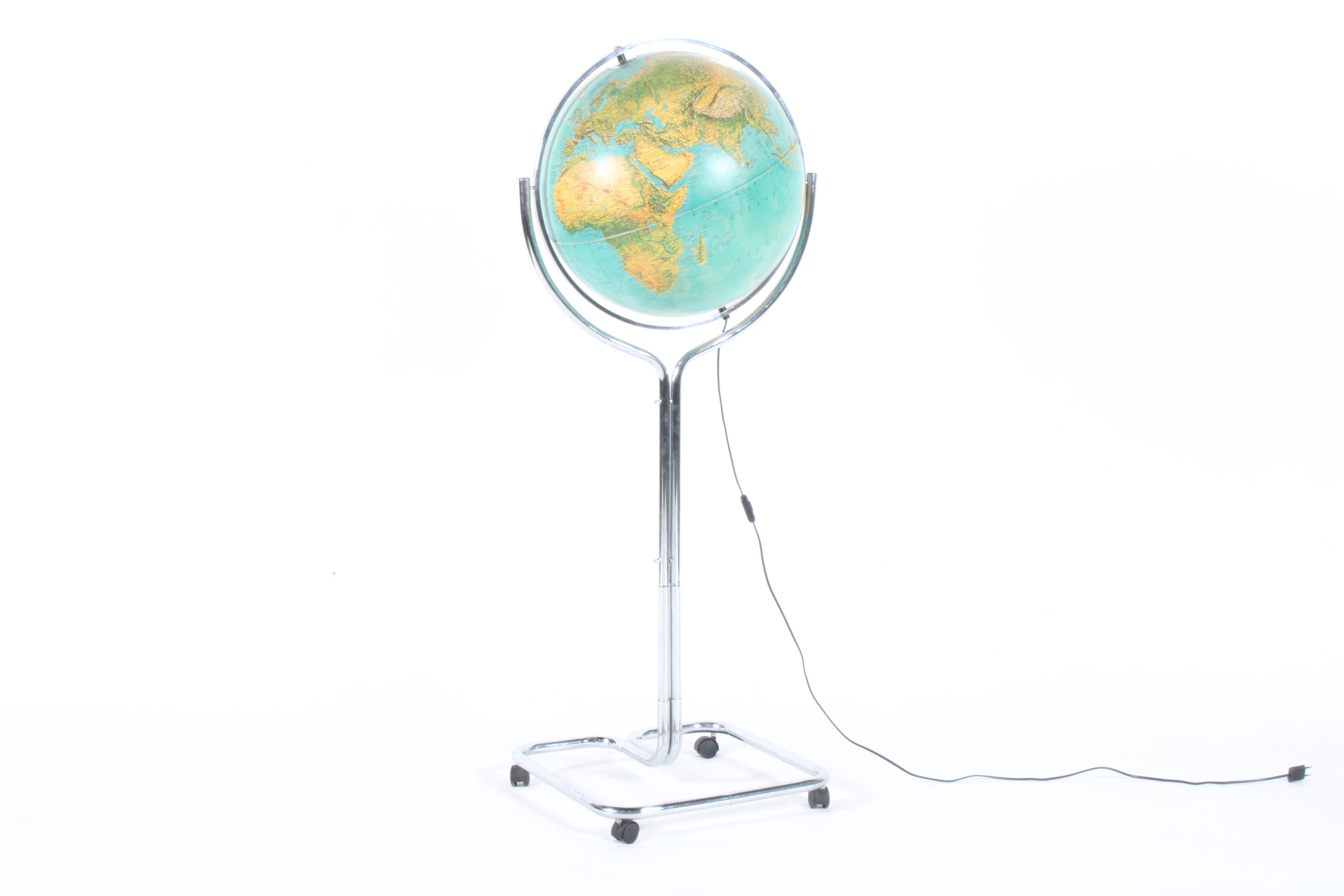Stunning Vintage Italian Freestanding Globe By Ricoscope Florence *Free Delivery For Sale 9
