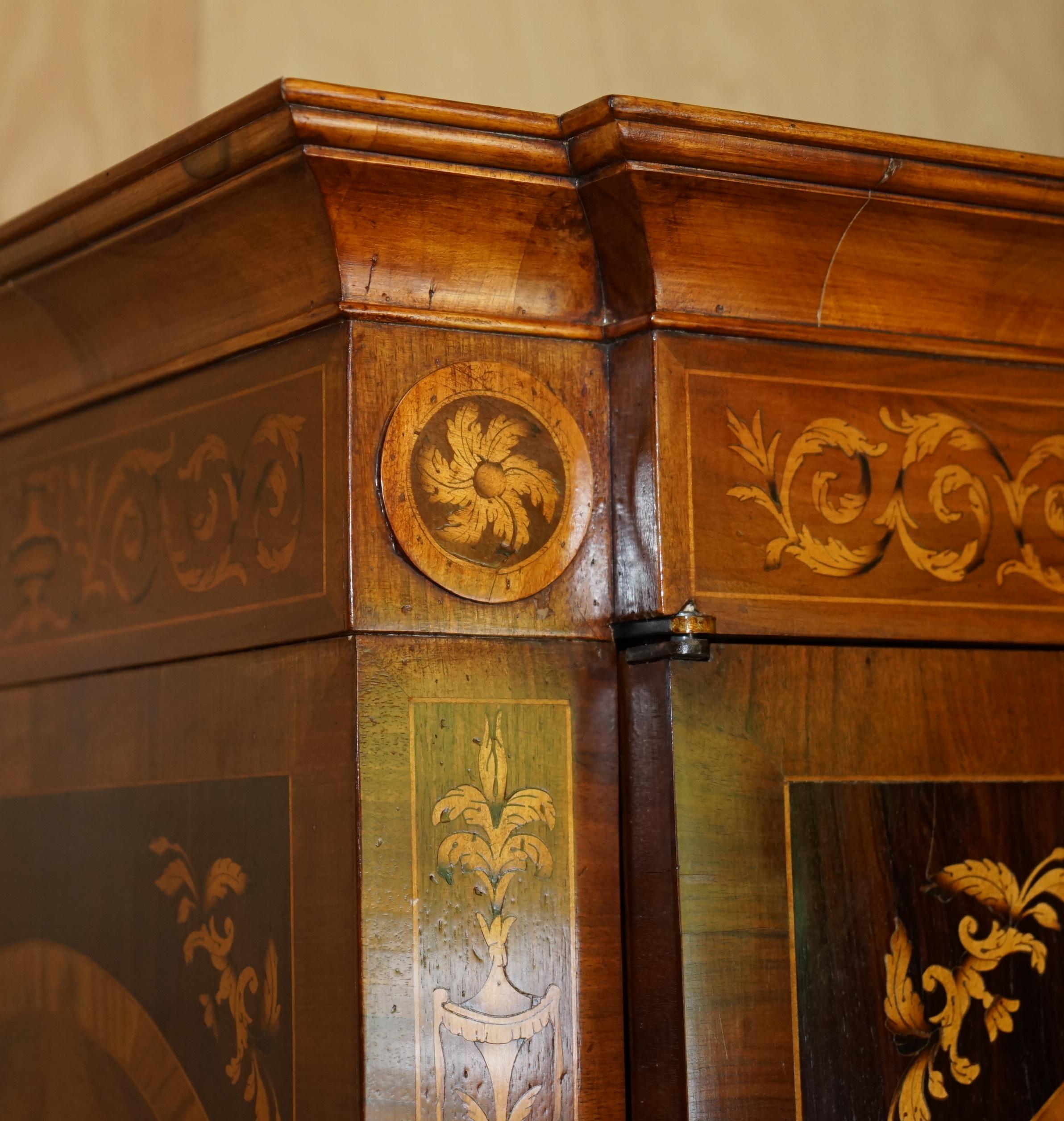 STUNNING ViNTAGE ITALIAN MARQUEtry INLAID WARDROBE ARMOIRE OR HALL CUPBOARD im Angebot 4