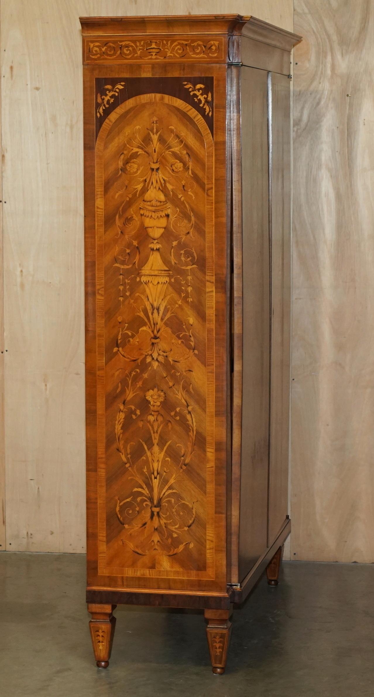 STUNNING ViNTAGE ITALIAN MARQUEtry INLAID WARDROBE ARMOIRE OR HALL CUPBOARD im Angebot 5