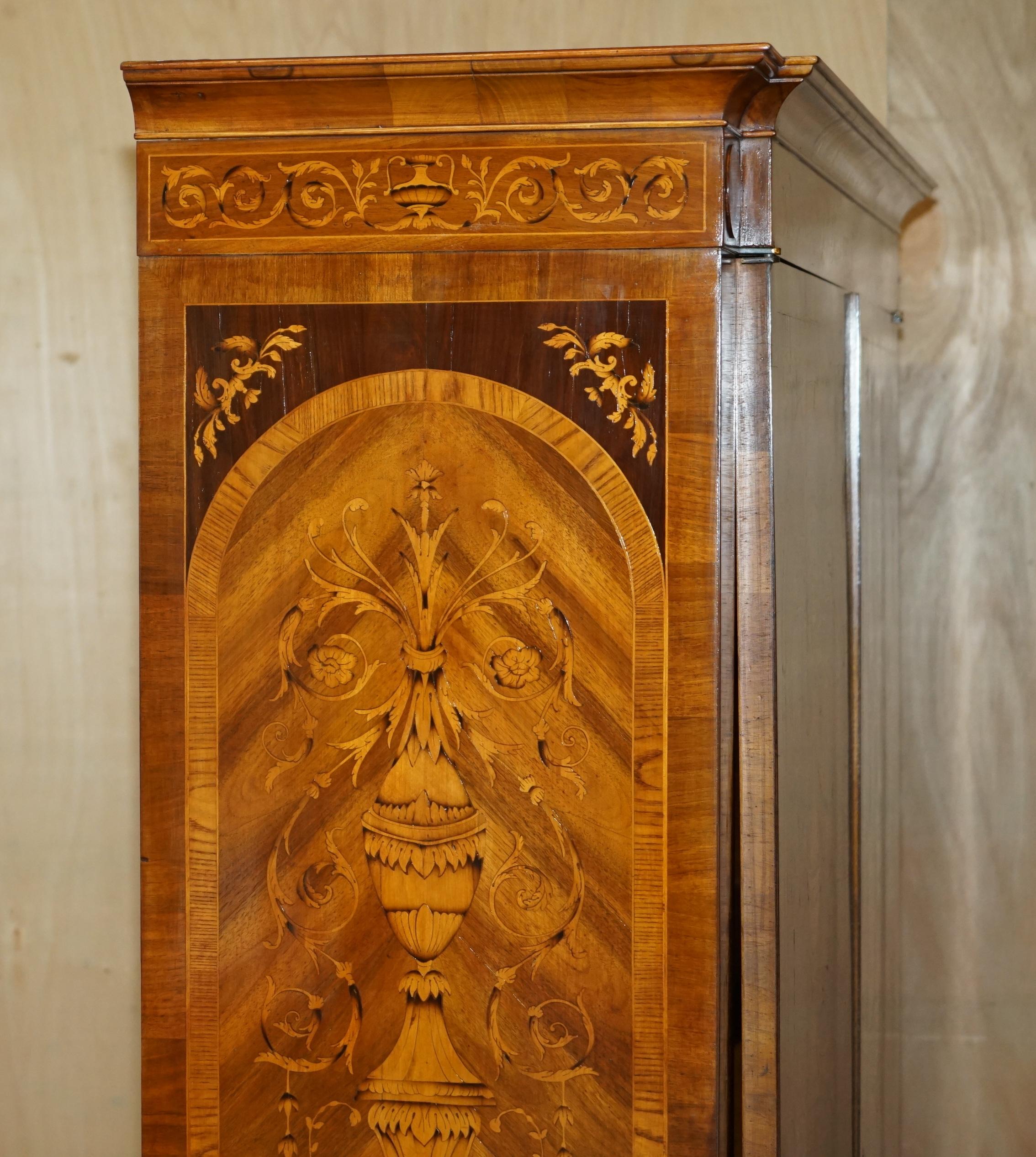 STUNNING ViNTAGE ITALIAN MARQUEtry INLAID WARDROBE ARMOIRE OR HALL CUPBOARD im Angebot 6