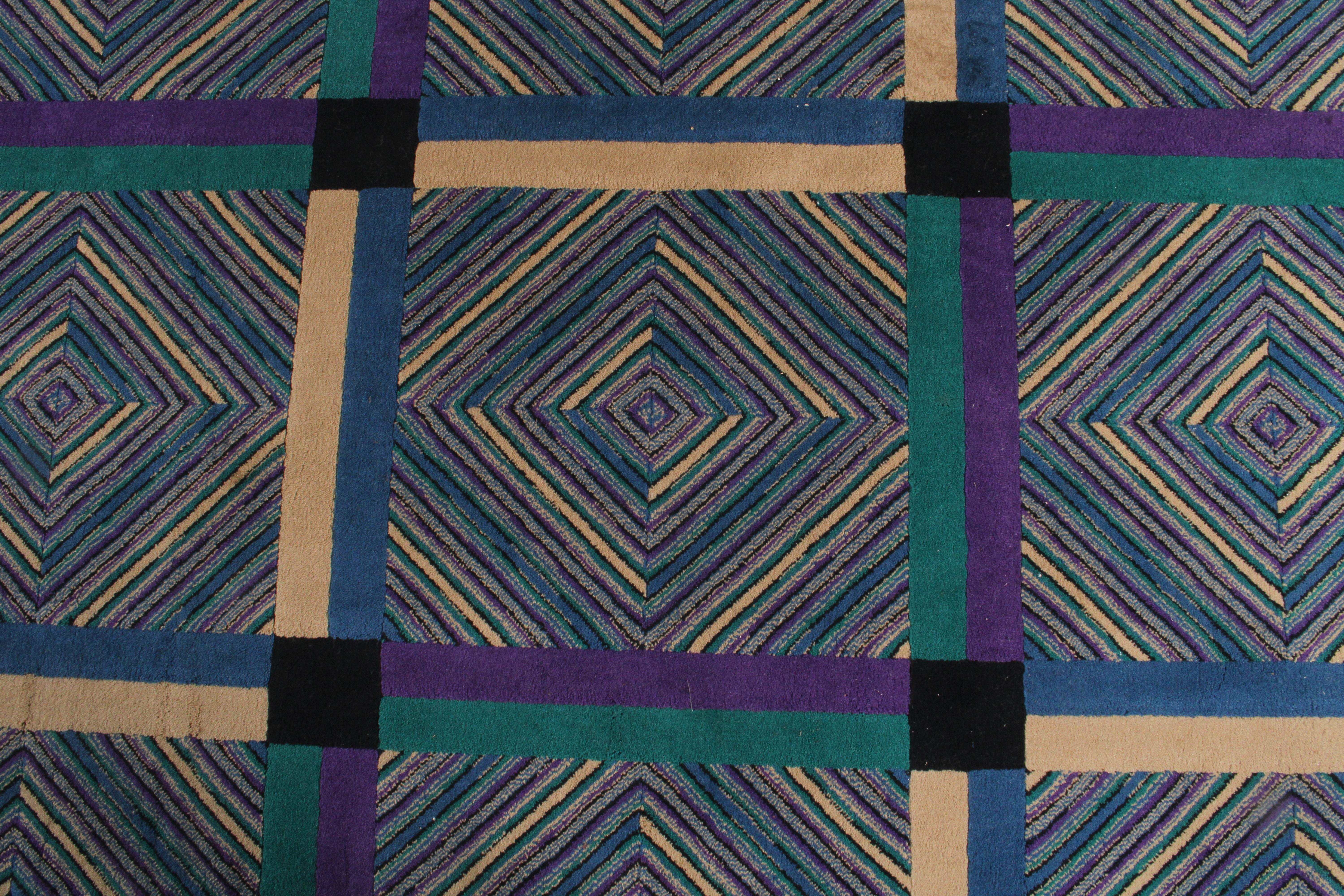 Impresionante alfombra vintage italiana Missoni de pura lana * Envío internacional gratuito Italiano en venta