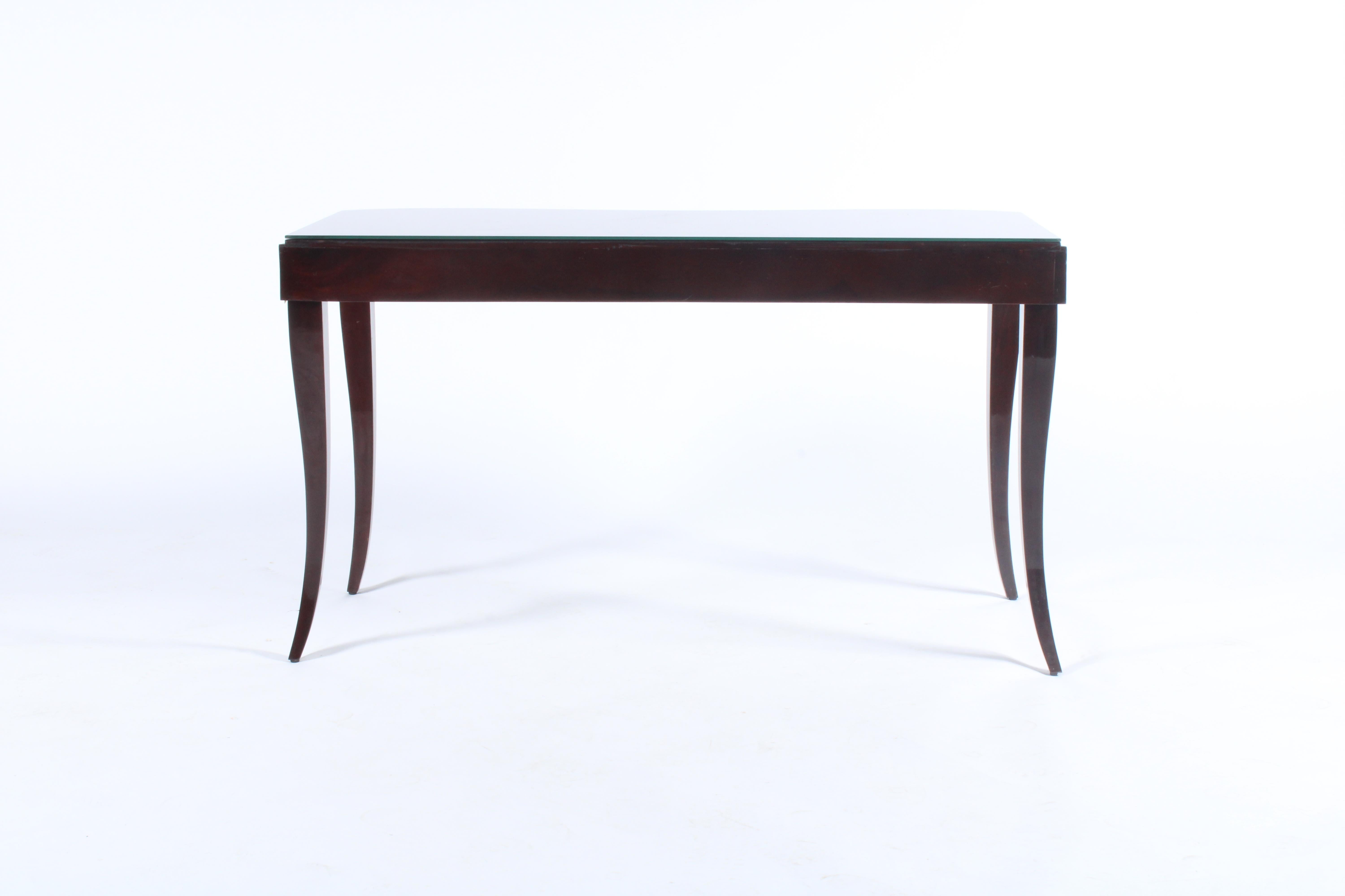 Stunning Vintage Italian Scallop Edged Ebonised Desk or dressing table 2