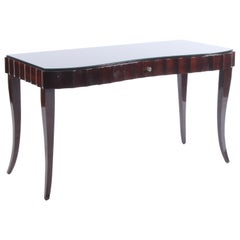 Stunning Vintage Italian Scallop Edged Ebonised Desk or dressing table