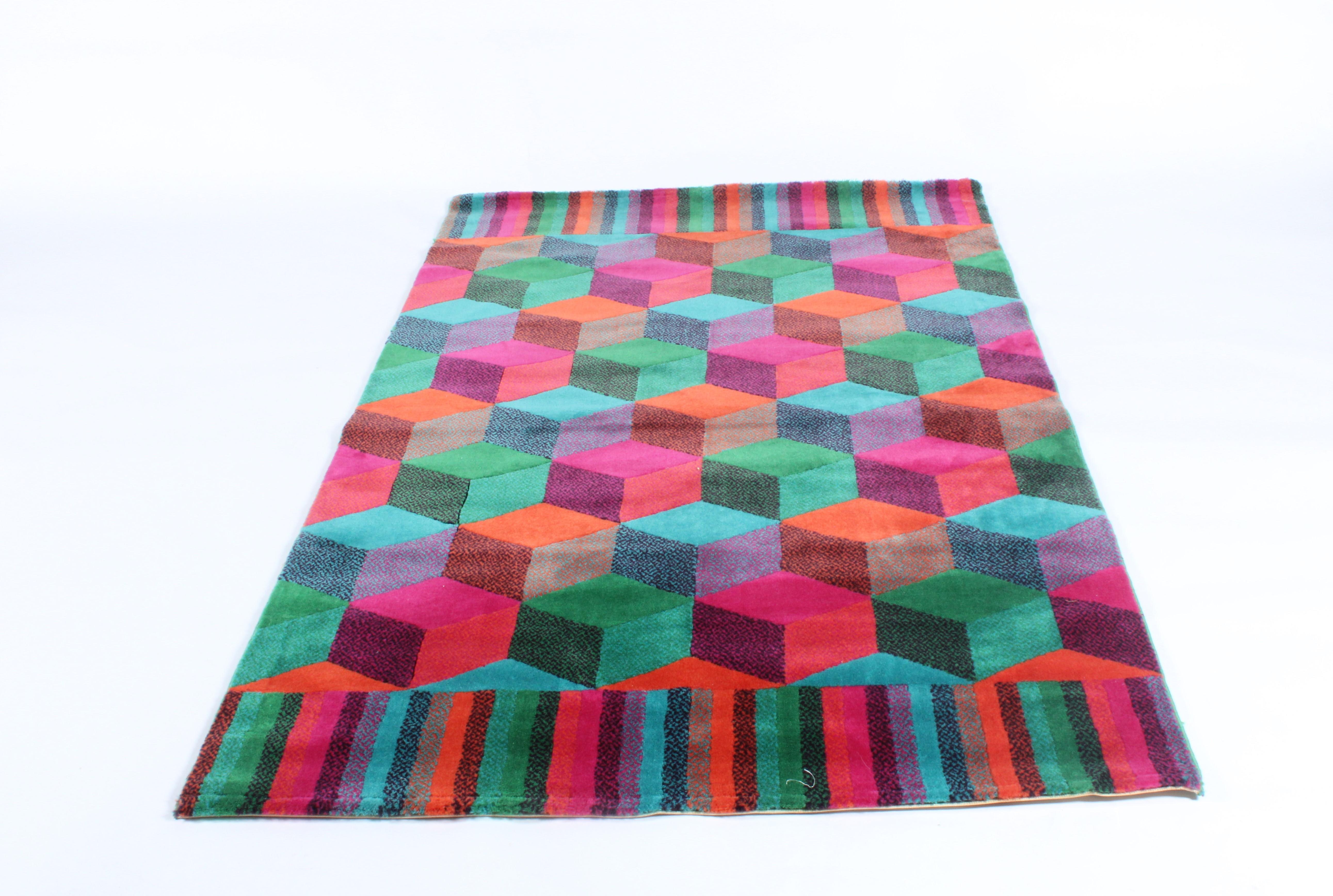 Stunning Vintage Missoni Rug By T &J Vestor in Pure Wool *Free Shipping For Sale 3