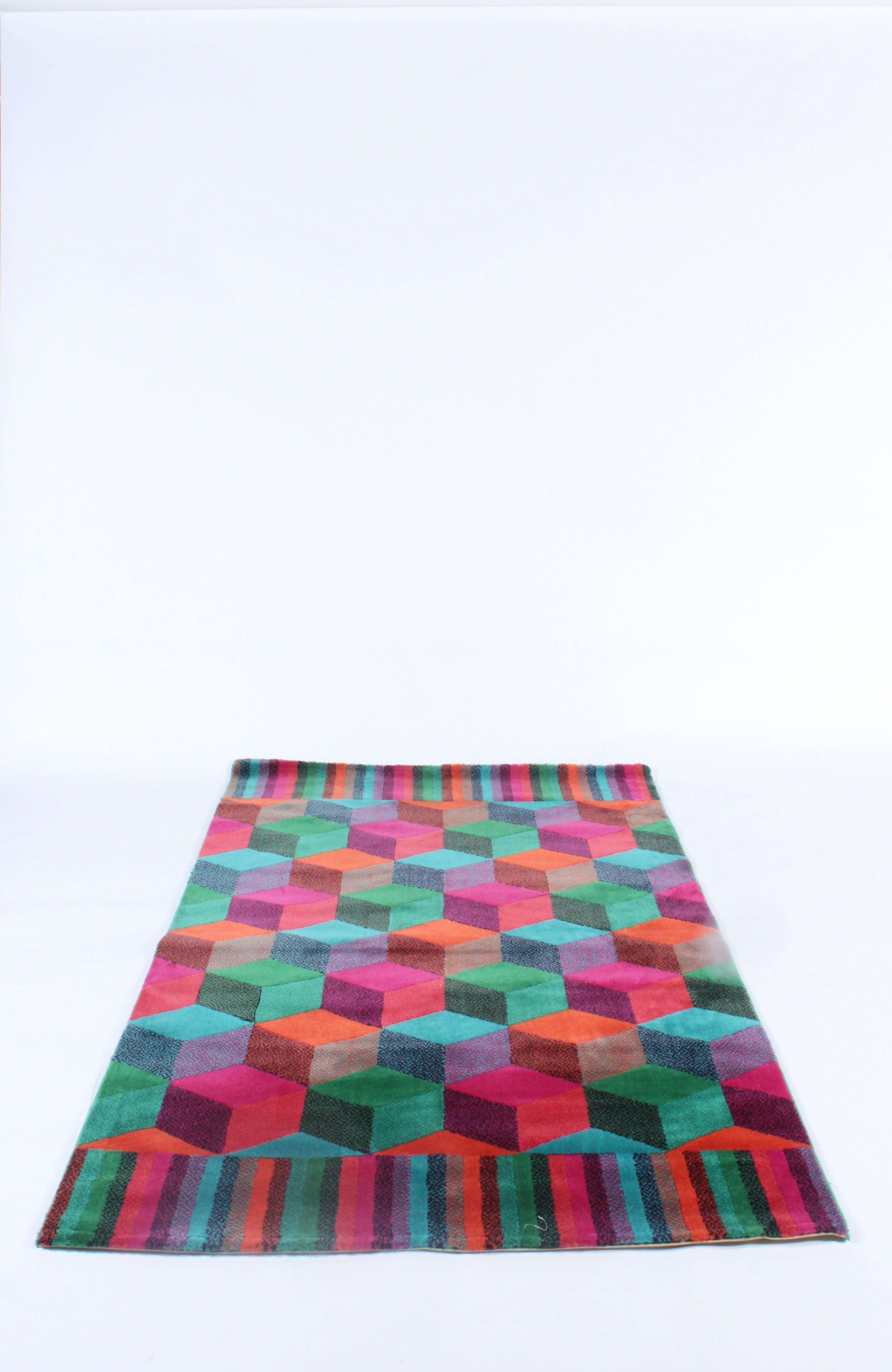 Atemberaubender Vintage Missoni-Teppich von T &J Vestor aus reiner Wolle *Kostenloser Versand im Angebot 6