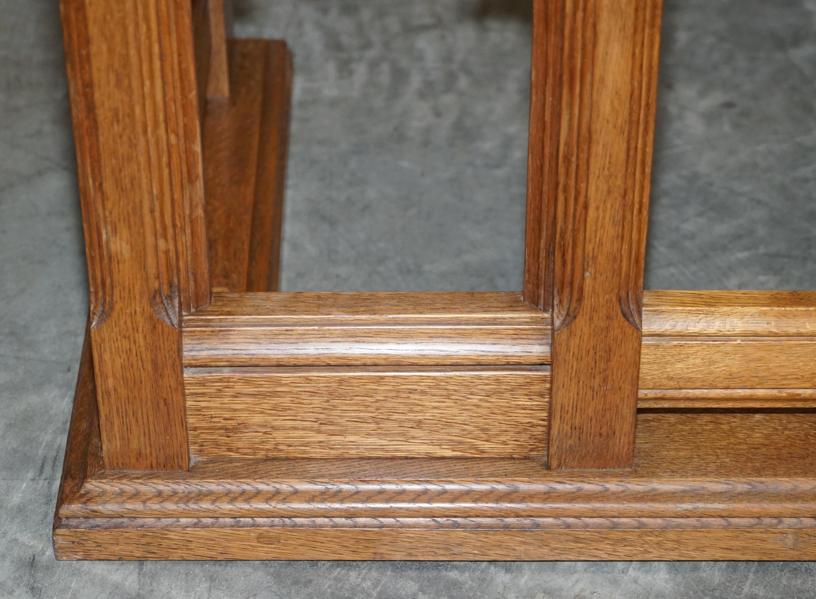 Stunning Vintage Oak Pugin Style Gothic Church Altar Rail Ideal as Club Fender 6