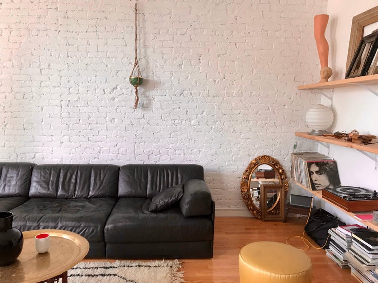 Stunning Vintage Original Dark Brown Desede DS76 Sofa Bed Four Elements For Sale at 1stDibs