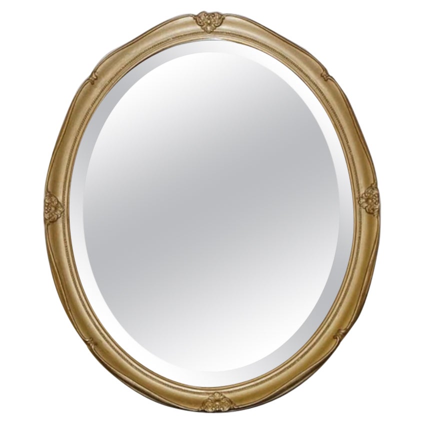 Stunning Vintage Oval Ornate Gold Mirror