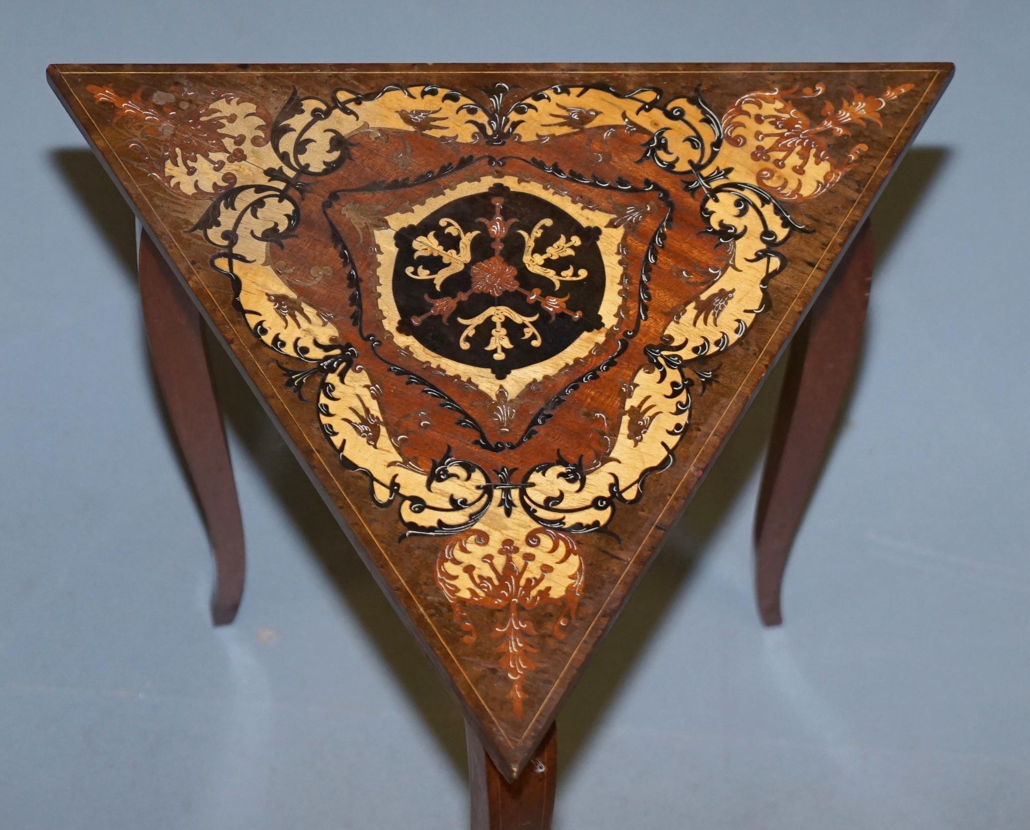 antique triangle table